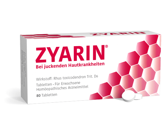 Zyarin hilft bei juckenden Hautkrankheiten wie Neurodermitis, Schuppenflechte oder wiederkehrenden Ekzemen